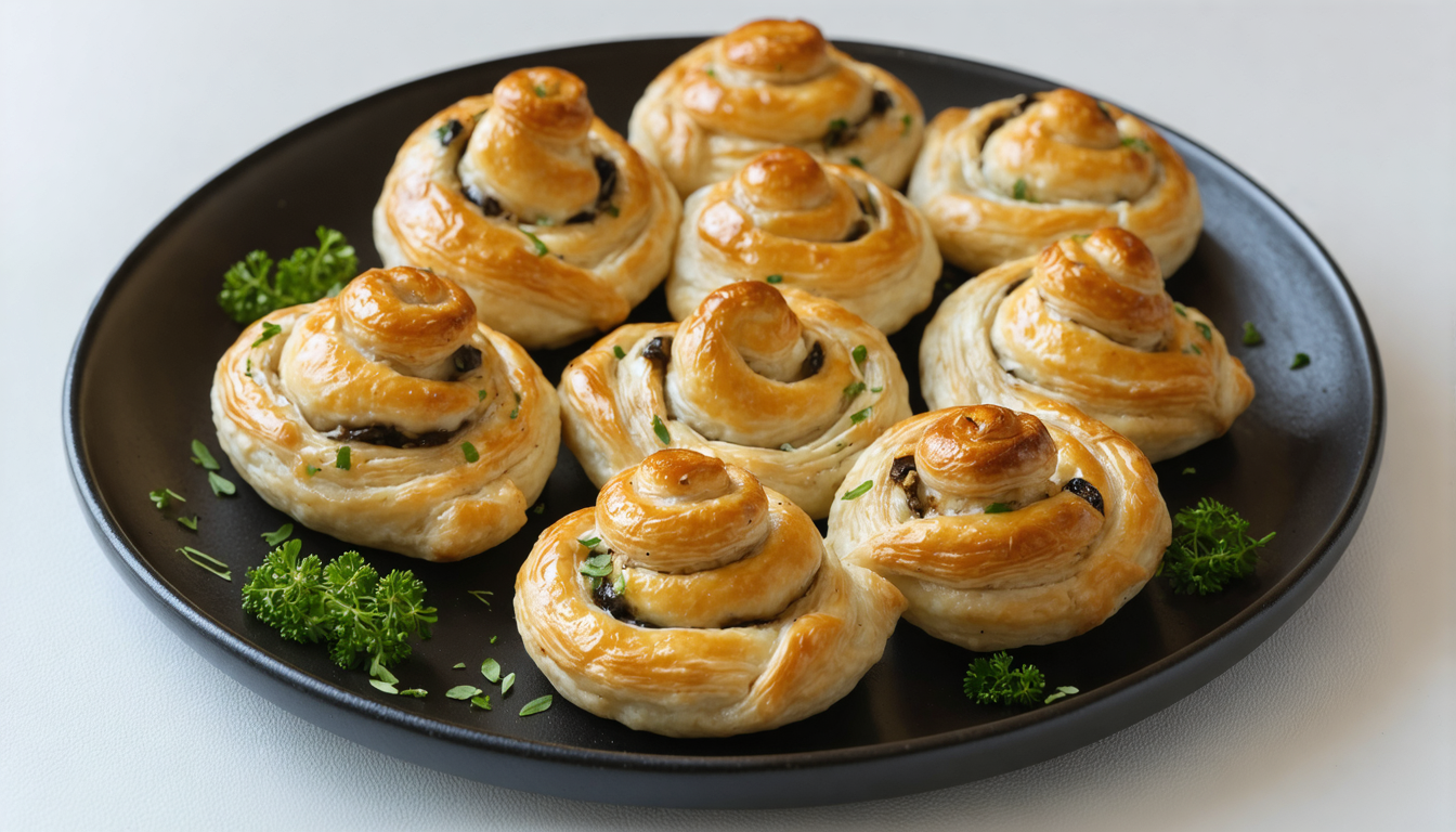 découvrez notre recette légère et gourmande de délices feuilletés aux champignons, parfaite pour un repas savoureux et facile à préparer.