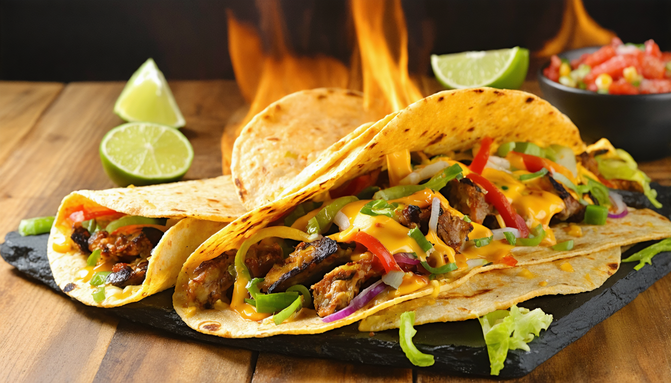 découvrez notre recette savoureuse de fajitas tex-mex au fromage râpé, facile à préparer pour des repas gourmands et pleins de saveurs.