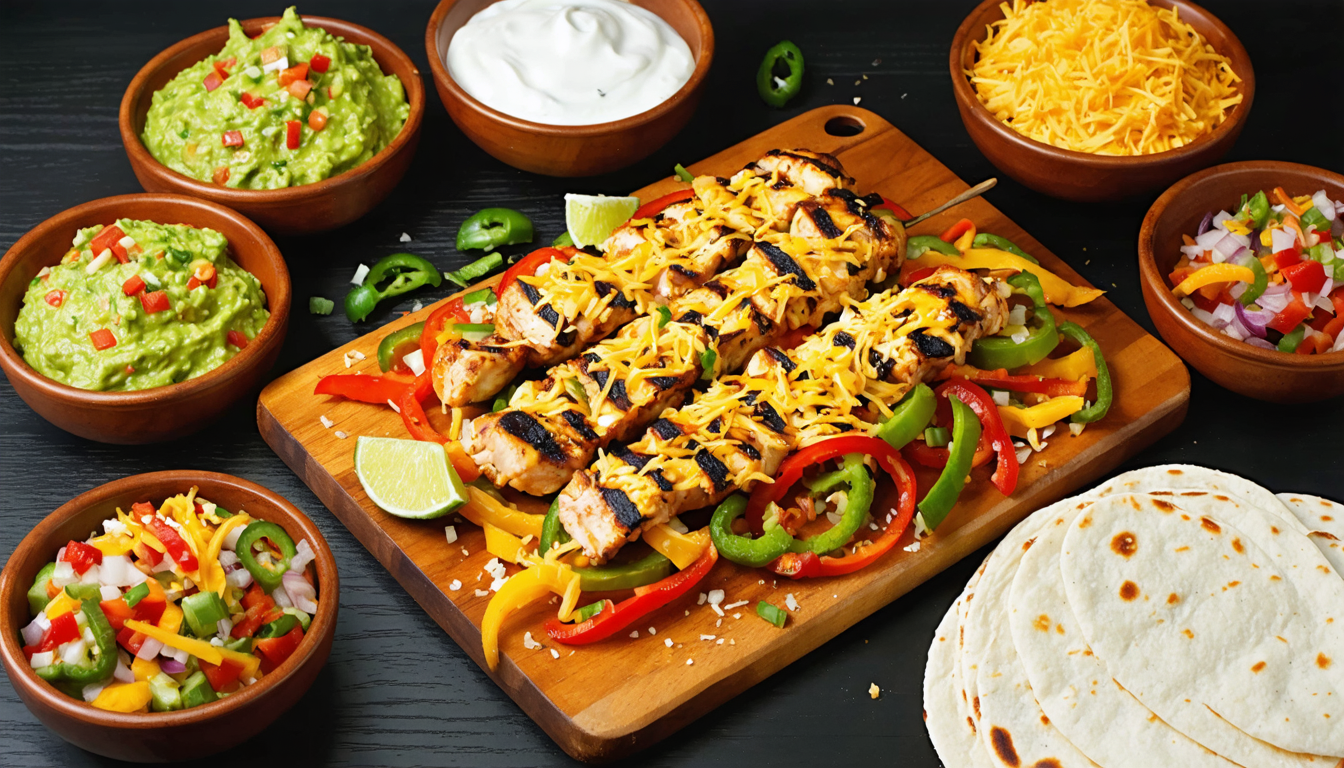 découvrez une recette savoureuse de fajitas au fromage râpé pour des délices tex-mex faciles à préparer et pleins de goût.