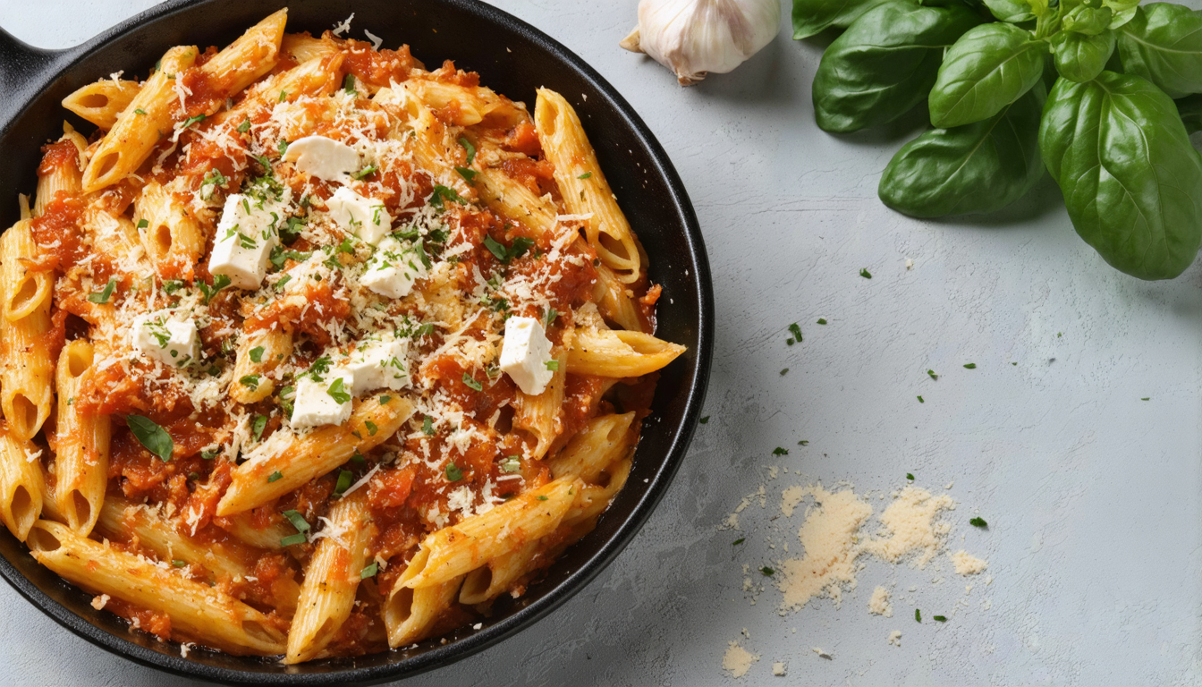 découvrez notre recette savoureuse de pâtes à la feta et tomates rôties, un plat simple et gourmand qui ravira vos papilles à chaque bouchée.
