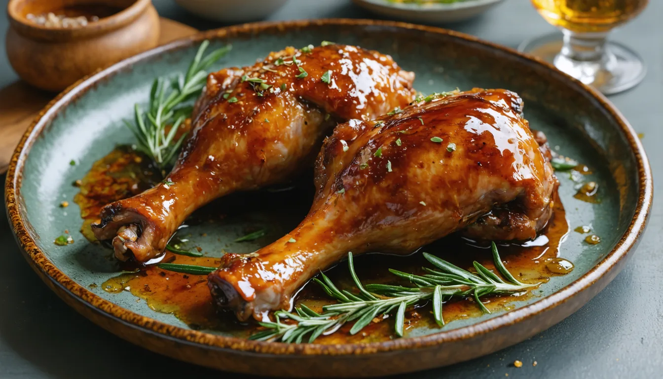 découvrez une recette simple et savoureuse de cuisses de canard au miel, alliant parfaitement le sucré et le salé pour un plat délicieux et facile à préparer.