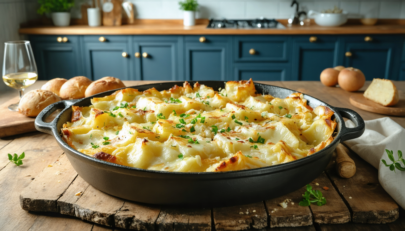 découvrez notre recette simple et gourmande de tartiflette au maroilles, un plat savoureux et réconfortant qui ravira vos papilles.