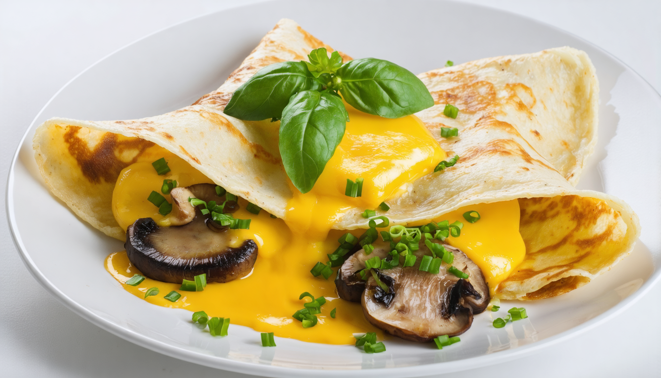 découvrez une recette savoureuse de crêpe salée garnie de champignons fondants et de fromage gourmand, parfaite pour un repas réconfortant et délicieux.