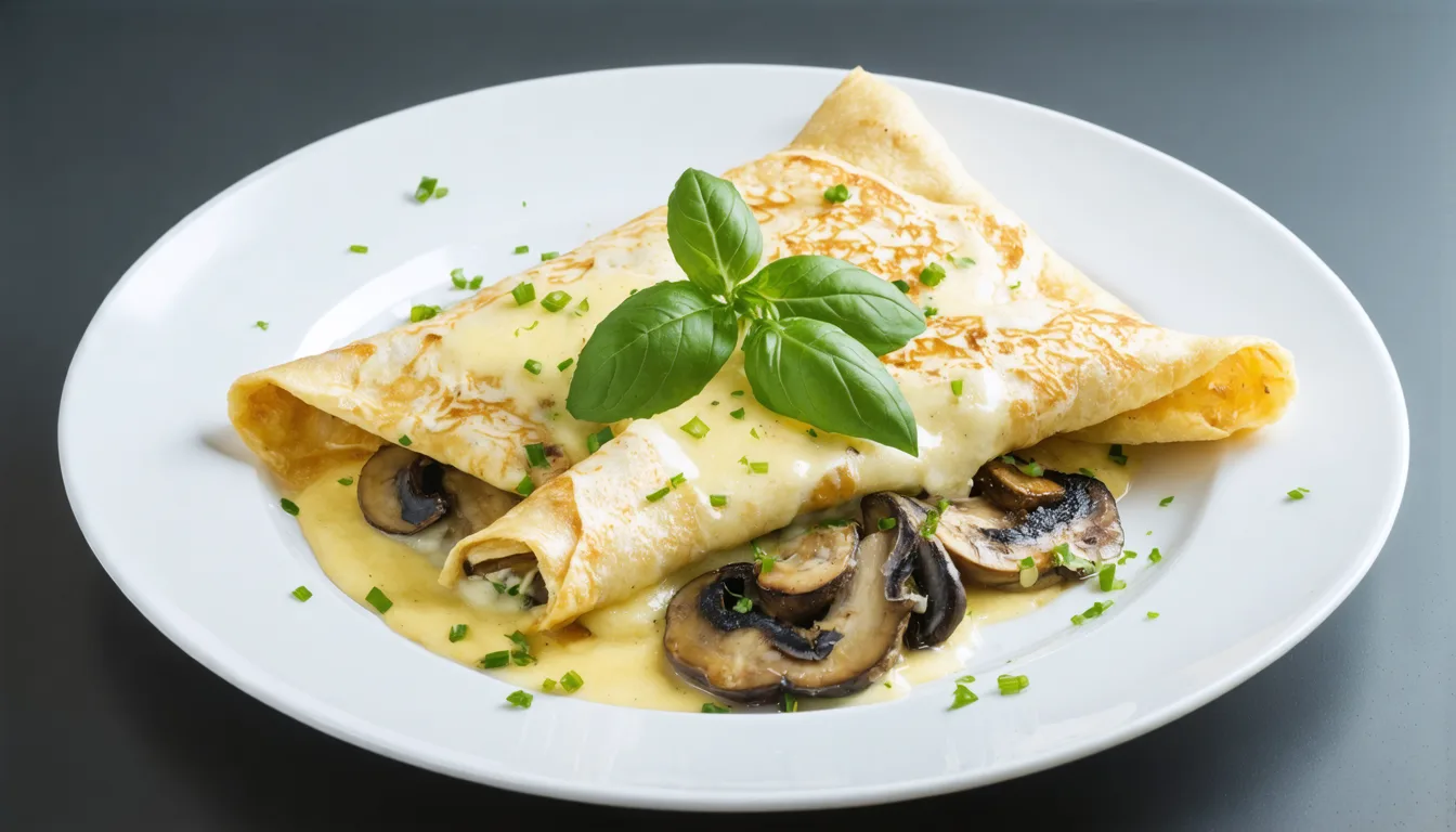 découvrez une délicieuse recette de crêpe salée aux champignons fondants et fromage gourmand, idéale pour un repas savoureux et réconfortant.