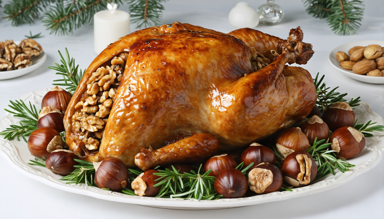 découvrez notre recette de poularde farcie aux noix et marrons, un plat gourmand et raffiné parfait pour vos repas de fête ou d'occasion spéciale.