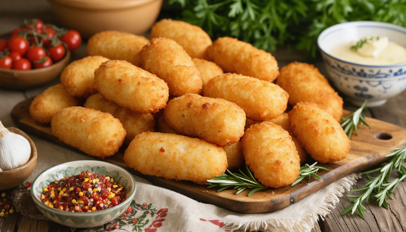 découvrez nos délicieuses croquettes aux champignons, savoureuses et légères, parfaites pour un encas sous les 200 calories.