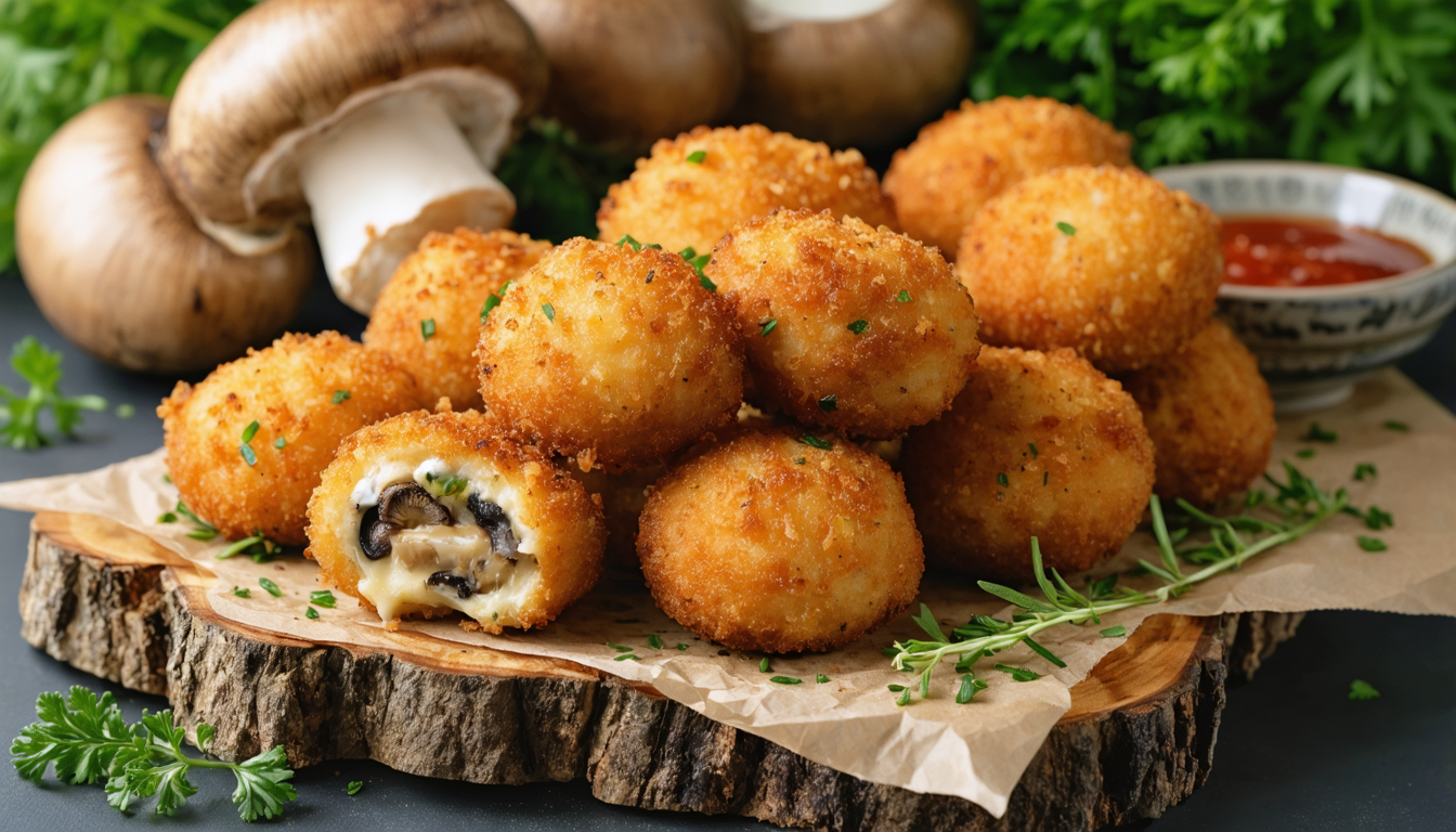 découvrez nos délicieuses croquettes aux champignons, savoureuses et légères, idéales pour un encas sous les 200 calories. parfaites pour allier goût et légèreté !