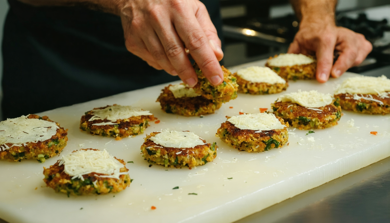 découvrez notre recette savoureuse de galettes croustillantes aux légumes et fromage italien, parfaites pour un repas gourmand et facile à préparer.