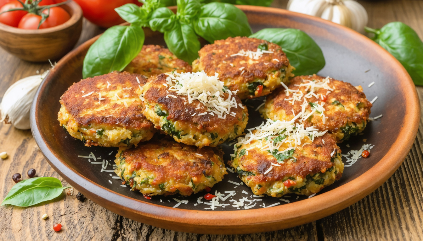 découvrez notre recette savoureuse de galettes croustillantes aux légumes et fromage italien, parfaites pour un repas gourmand et équilibré.