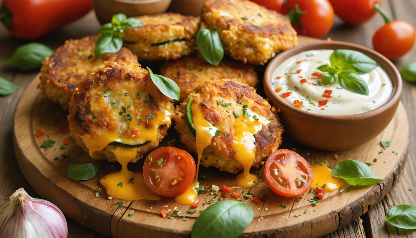 découvrez notre recette savoureuse de galettes croustillantes aux légumes et fromage italien, parfaites pour un repas gourmand et équilibré.