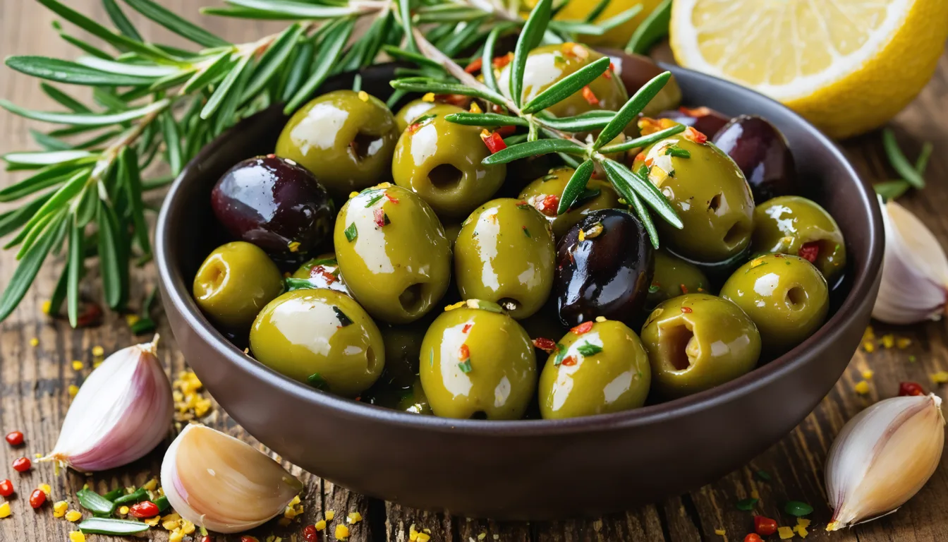 découvrez une recette simple et savoureuse d'olives à la grecque, parfaite pour égayer vos apéritifs avec des saveurs authentiques et méditerranéennes.