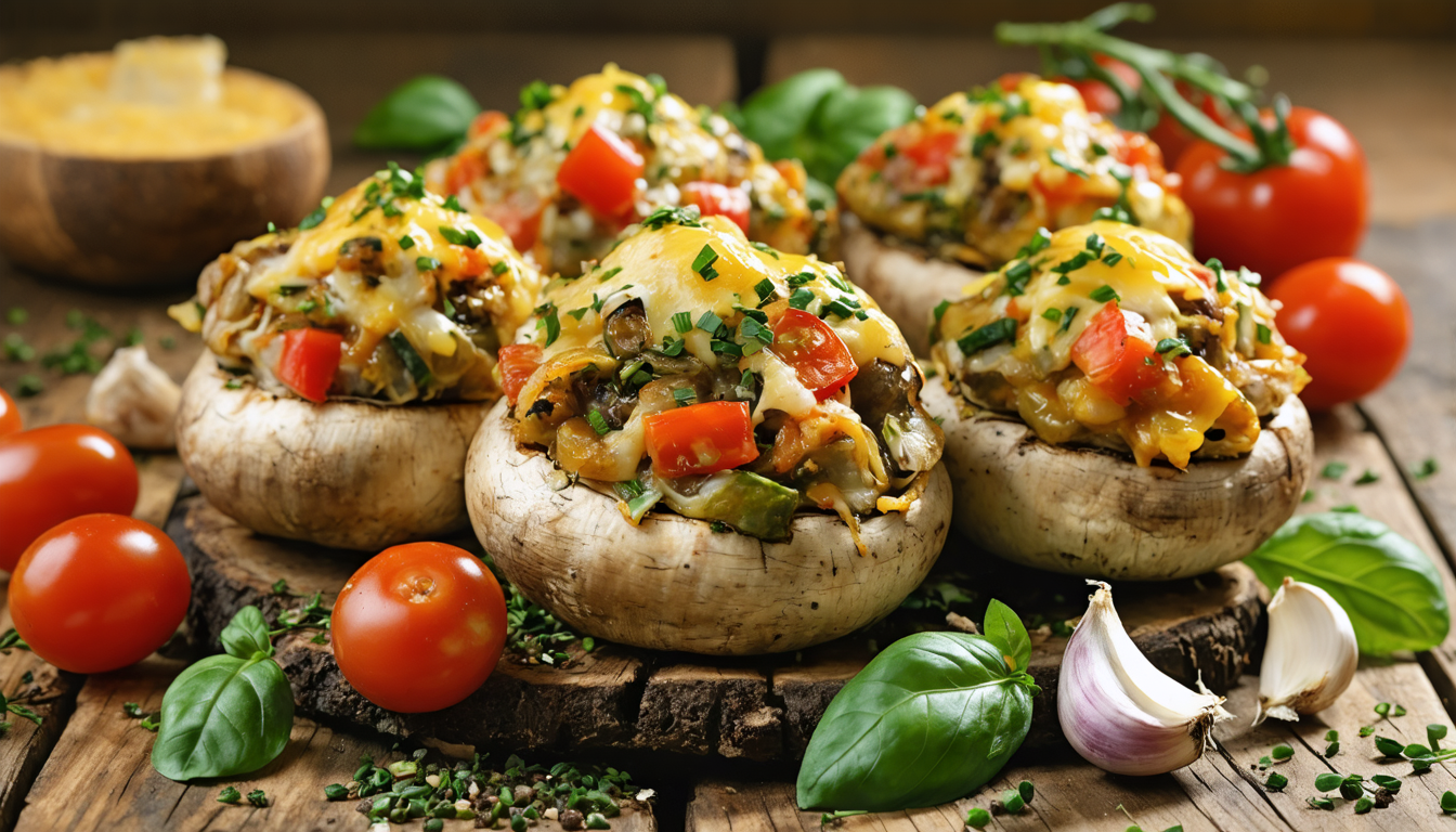 découvrez nos délicieuses recettes de champignons farcis végétariens, alliant simplicité de préparation et saveurs gourmandes pour un repas sain et savoureux.