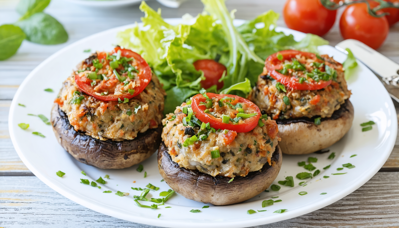 découvrez nos délicieuses recettes de champignons farcis végétariens, alliant simplicité et saveurs pour un repas sain et gourmand.