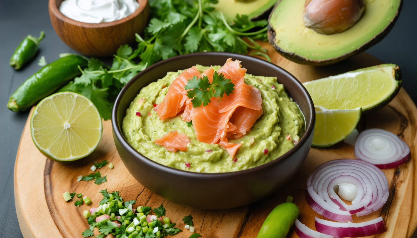 découvrez notre recette originale de rillettes de saumon au fromage frais, revisitées façon guacamole, pour une explosion de saveurs fraîches et gourmandes à partager en toute simplicité.