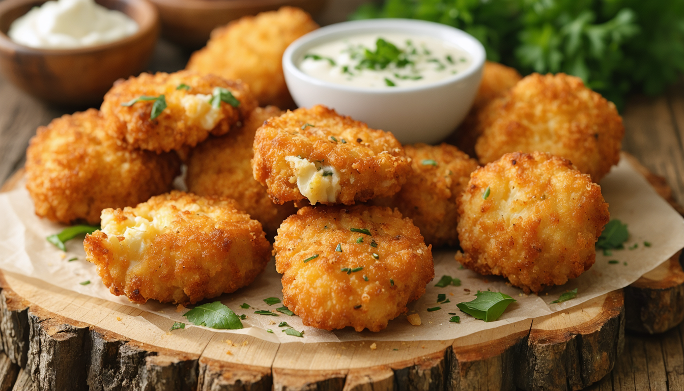 découvrez nos délicieux nuggets végétariens au chou-fleur et fromage de brebis, une recette savoureuse et saine parfaite pour un repas gourmand et équilibré.