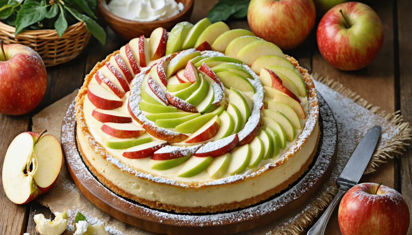 découvrez notre recette irrésistible de cheesecake pomme-fromage frais, alliant douceur fruitée et onctuosité pour un dessert délicieux et gourmand.