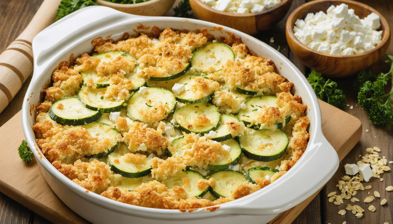 découvrez notre recette facile et rapide de crumble courgette-feta, un plat savoureux et léger à préparer sans attendre pour régaler toute la famille.