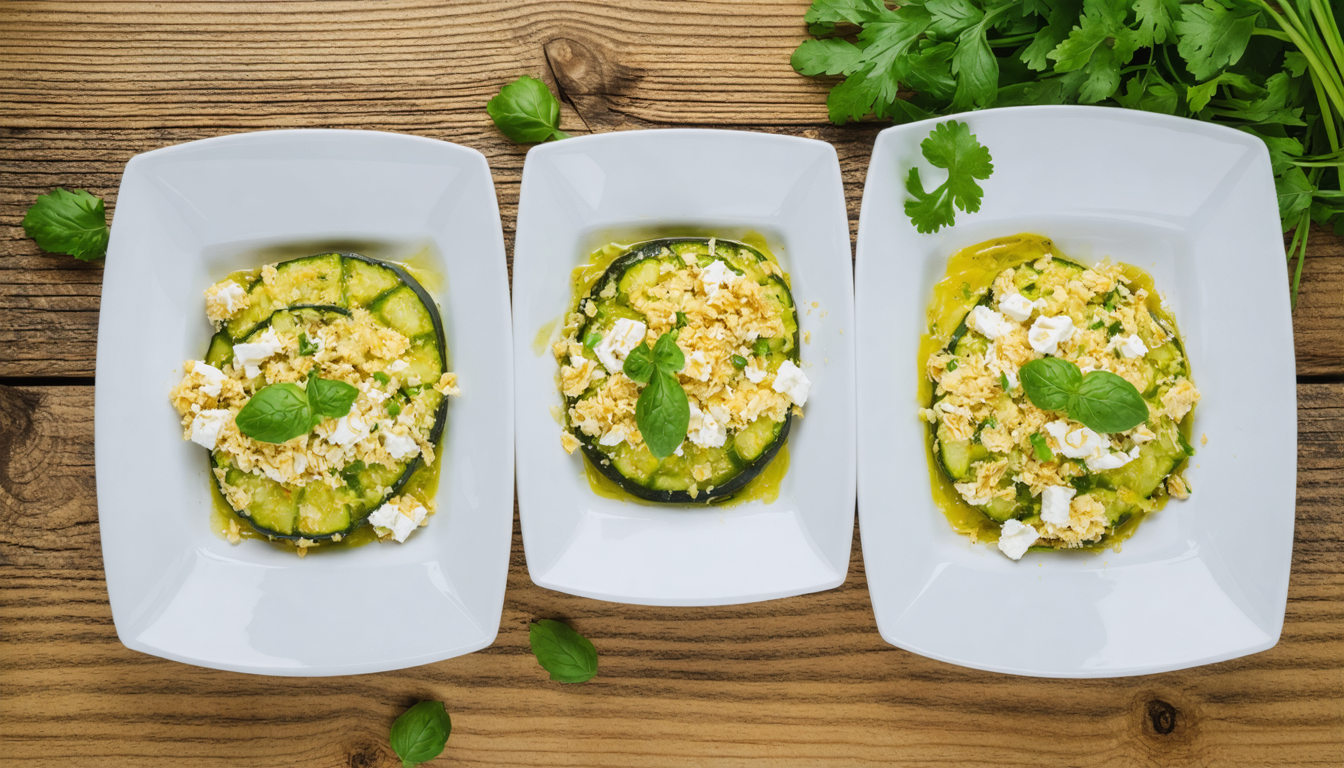 découvrez notre recette simple et rapide de crumble courgette-feta, un plat délicieux et savoureux à préparer sans attendre pour régaler toute la famille.