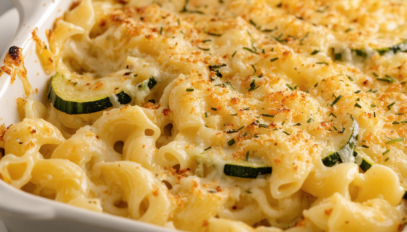 découvrez notre recette gourmande de gratin de courgettes et macaronis au fromage à raclette, un plat réconfortant parfait pour les repas en famille.