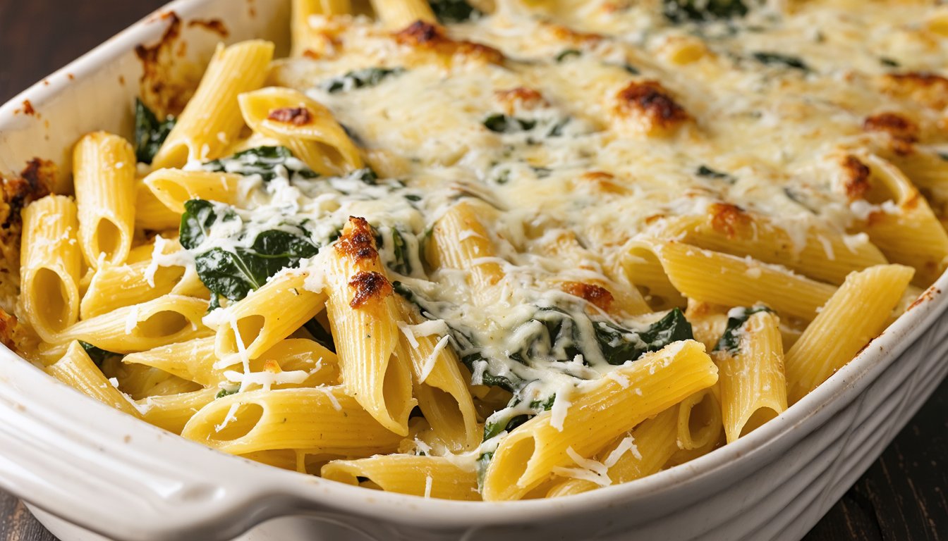découvrez notre gratin de pâtes aux blettes accompagné d'une sauce béchamel allégée, une recette saine et gourmande parfaite pour régaler toute la famille.