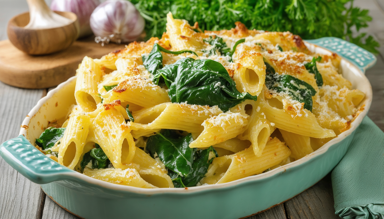 découvrez notre recette facile et gourmande de gratin de pâtes aux blettes avec une sauce béchamel allégée, parfaite pour un repas sain et savoureux en famille.