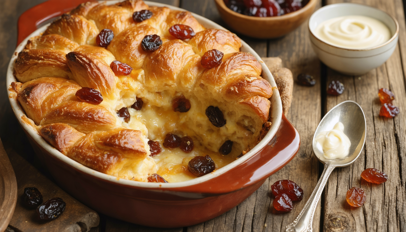 découvrez notre recette simple et savoureuse de pudding de brioche aux raisins, un dessert moelleux et gourmand parfait pour toutes les occasions.