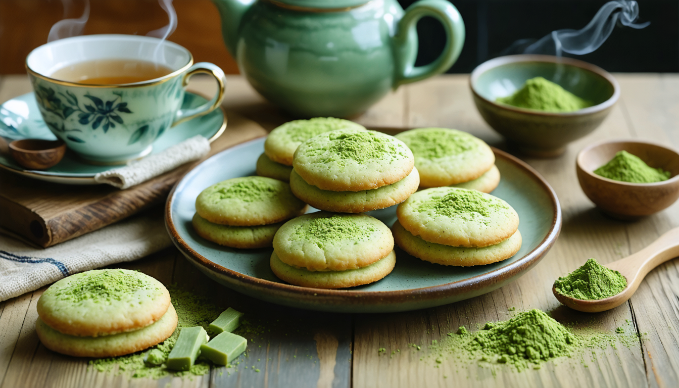 découvrez une recette simple et rapide pour préparer des sablés légers au thé matcha, parfaits pour un moment gourmand et équilibré.