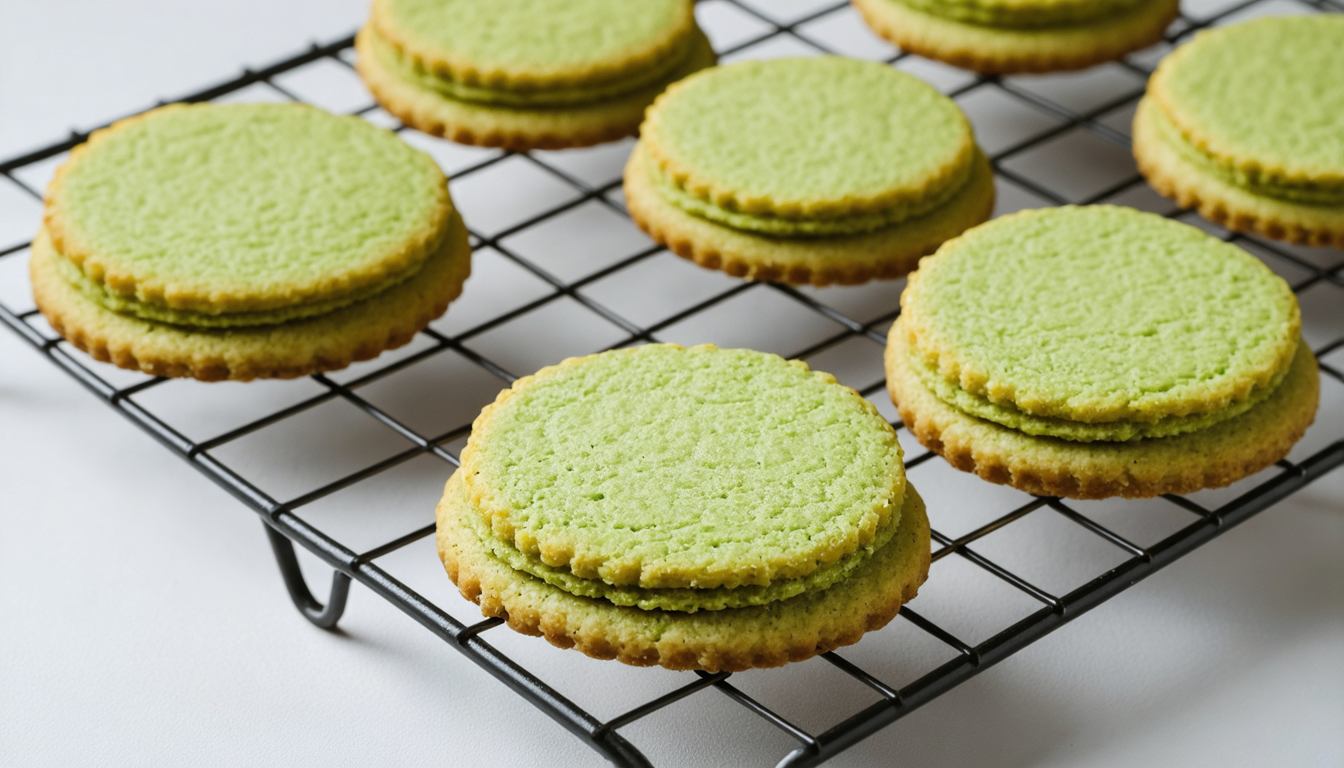 découvrez une recette simple et rapide pour préparer des sablés légers au thé matcha, parfaits pour un moment gourmand et sain.