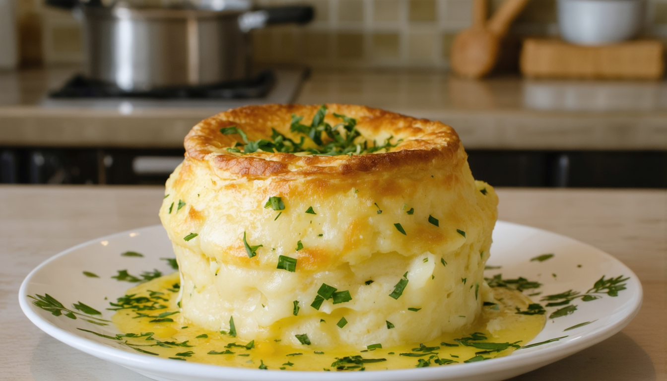 découvrez notre recette gourmande de soufflé de pommes de terre au fromage, un plat léger et savoureux qui ravira vos papilles à chaque bouchée.