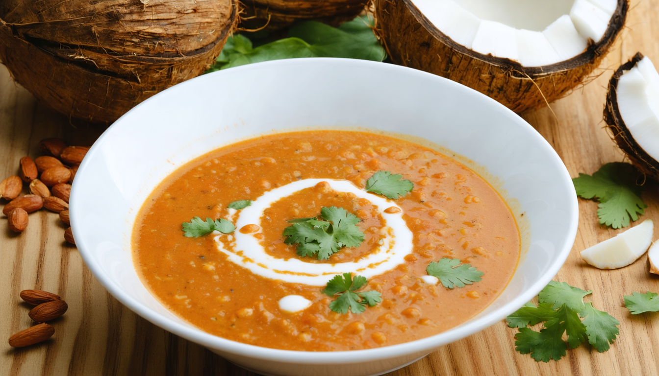 découvrez une recette simple et légère de velouté de lentilles corail au lait de coco, idéale pour un repas savoureux et réconfortant.
