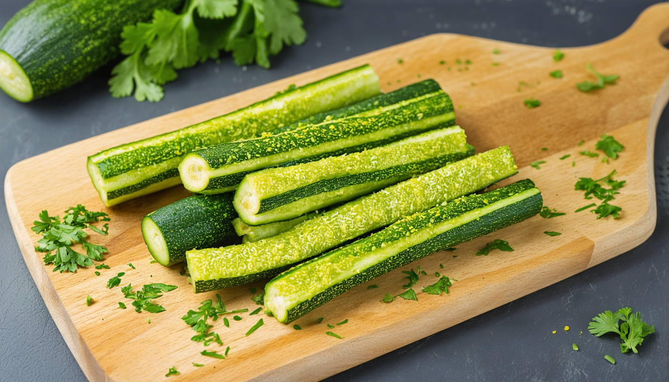 découvrez nos sticks de courgettes légers et savoureux, préparés sans aucune friture. un snack sain et gourmand à déguster sans modération pour se faire plaisir en toute légèreté.