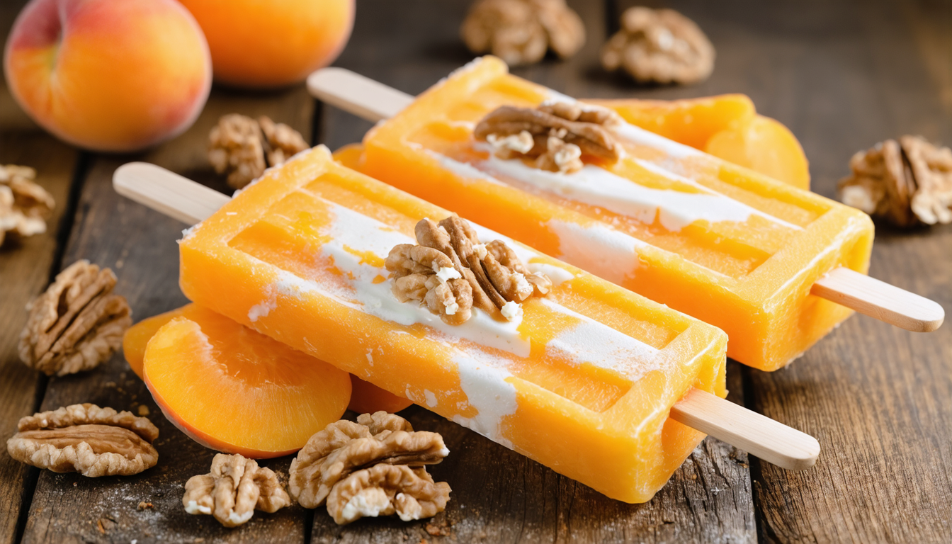 découvrez une recette gourmande et originale d'esquimaux rafraîchissants aux abricots et fromage aux noix, parfaite pour un dessert estival savoureux et healthy.