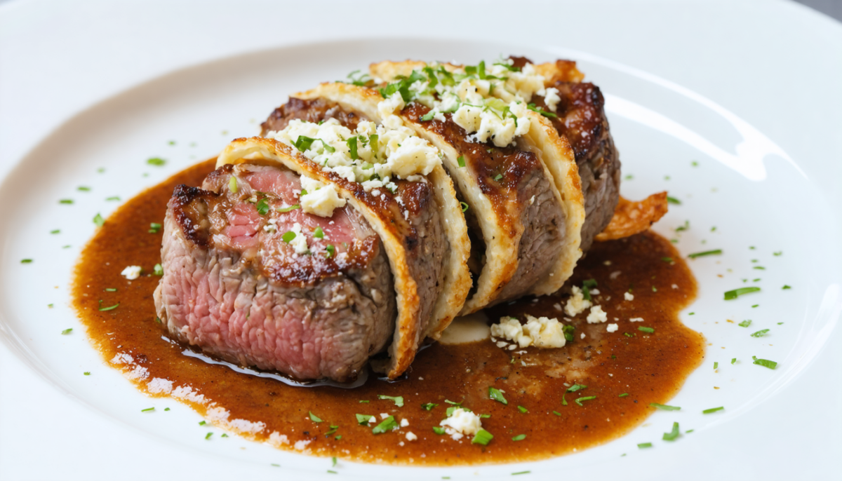 découvrez notre recette de filet mignon de veau en croûte croustillante au fromage bleu, une préparation généreuse et savoureuse qui ravira vos papilles.