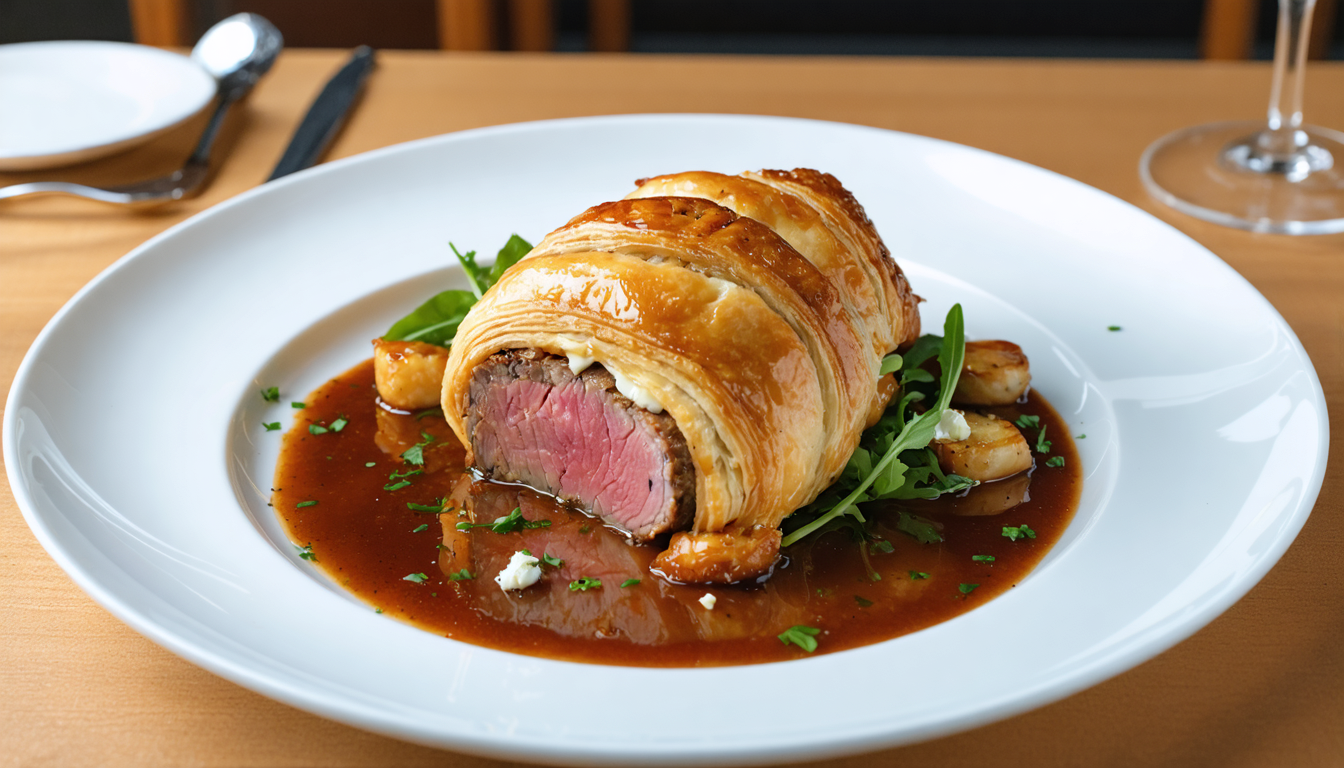découvrez notre recette généreuse de filet mignon de veau en croûte croustillante au fromage bleu, un plat savoureux et raffiné pour régaler vos papilles.