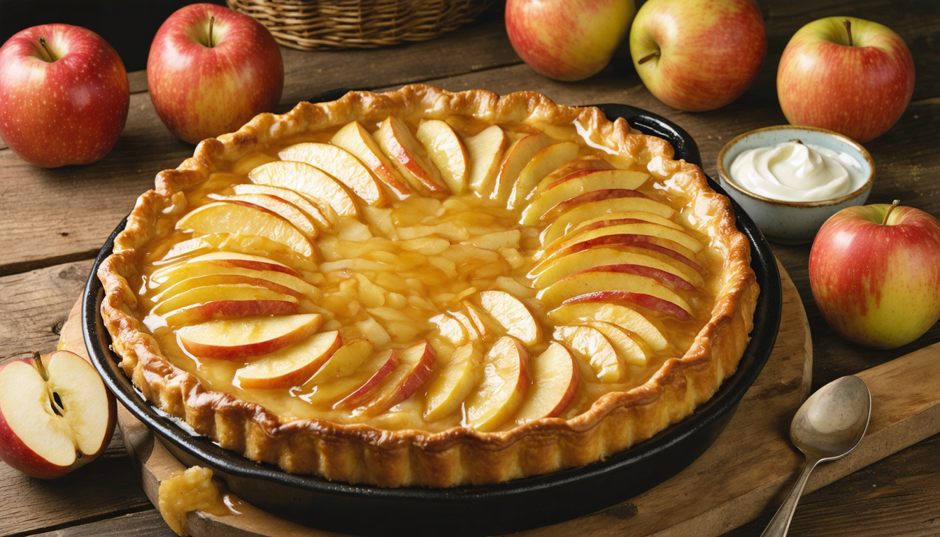 découvrez la recette authentique de la flognarde aux pommes du limousin, un délicieux dessert traditionnel à base de pommes fraîches et de pâte moelleuse.