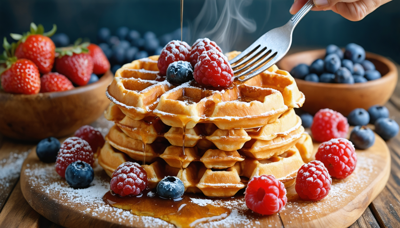 découvrez comment réaliser des gaufres aériennes délicieuses en un temps record grâce à notre recette express facile à maîtriser. parfait pour un goûter rapide et gourmand !