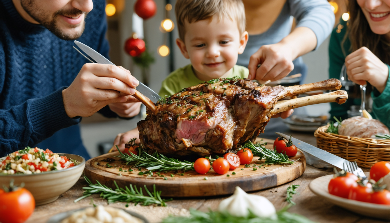 découvrez notre recette de gigot d'agneau fondant, délicatement infusé aux herbes aromatiques pour un goût savoureux et généreux.