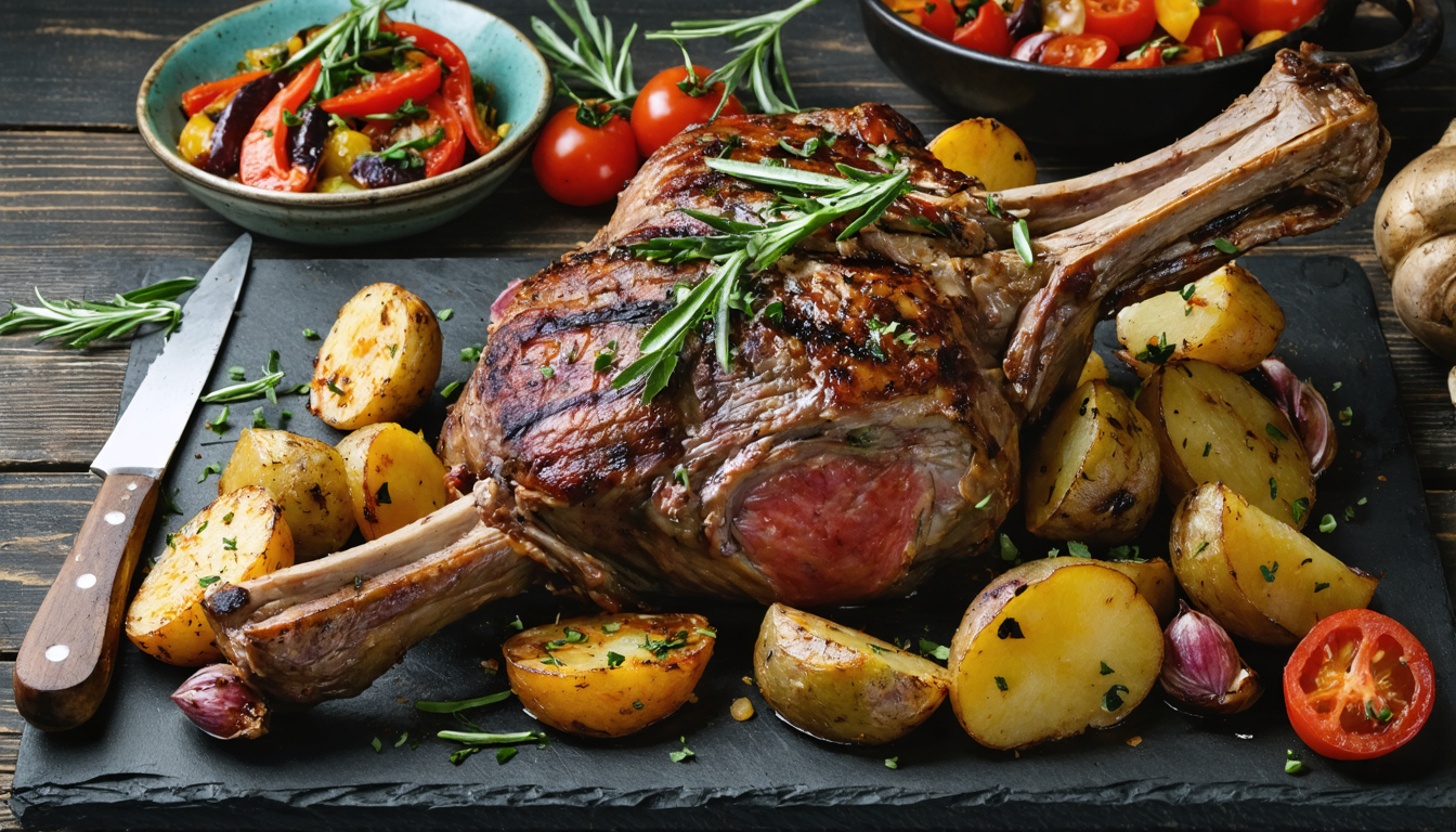 découvrez notre recette de gigot d'agneau fondant, délicatement infusé aux herbes aromatiques pour un goût savoureux et authentique.