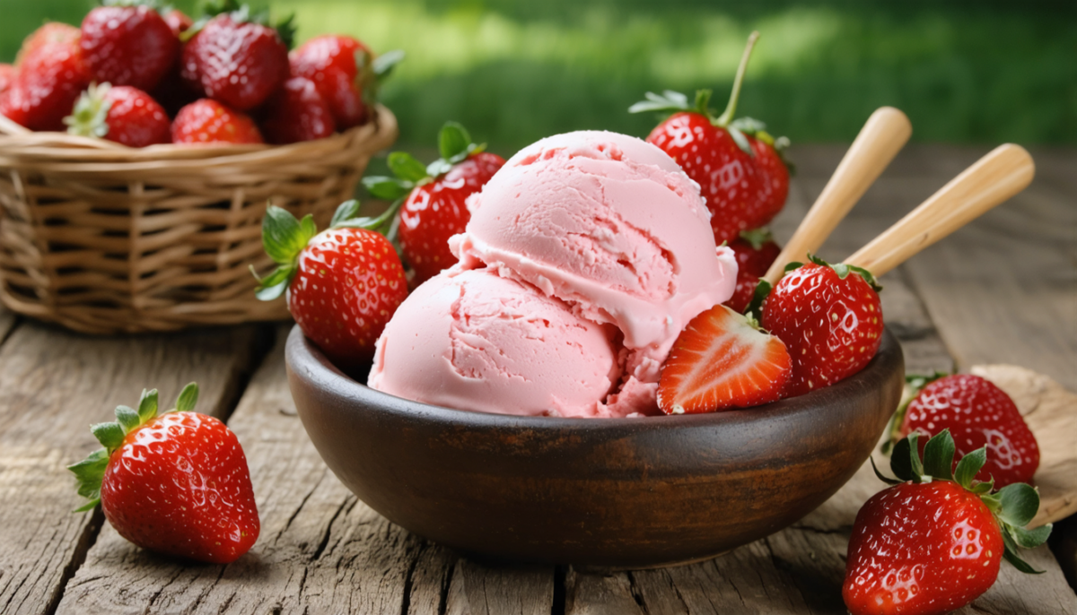 découvrez comment préparer une délicieuse glace à la fraise maison facilement, sans sorbetière ni complications, pour savourer l'été en toute simplicité.