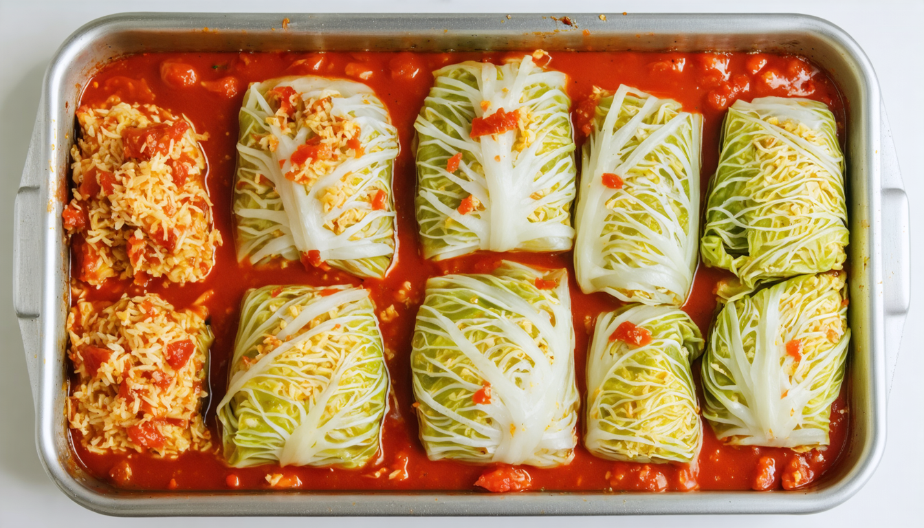 découvrez la recette traditionnelle polonaise des golabki, ces savoureux choux farcis à la viande, faciles à préparer et parfaits pour un repas réconfortant.