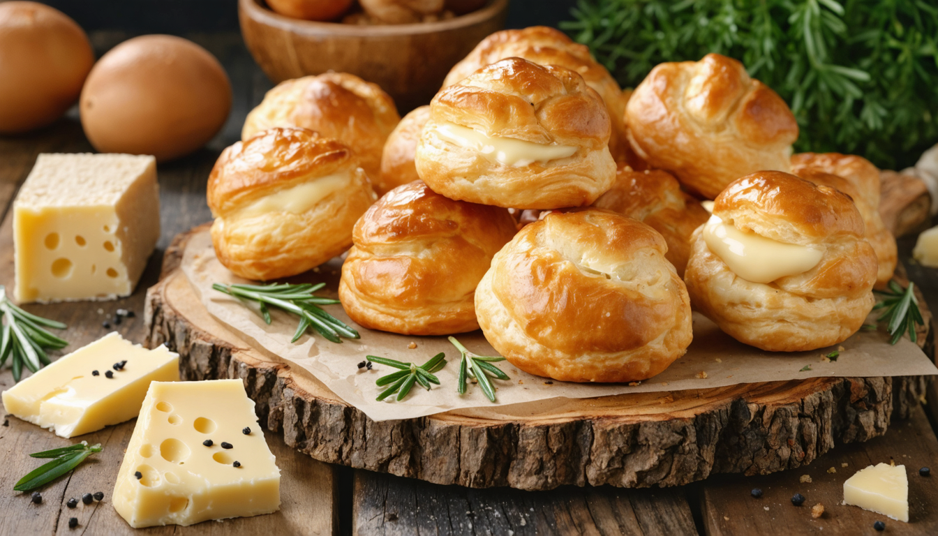 découvrez la recette gourmande des gougères au camembert, un mélange savoureux et plein de caractère qui ravira vos papilles à l'apéritif ou en entrée.