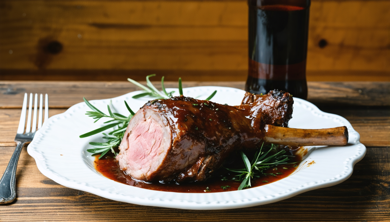 découvrez la recette du jarret de porc braisé à la bière selon hugo desnoyer, une préparation savoureuse et riche en arômes pour un plat convivial et gourmand.