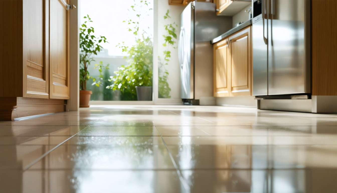 découvrez la méthode infaillible pour obtenir des sols de cuisine brillants sans utiliser de javel ni effort de frottage, pour un nettoyage efficace et naturel.