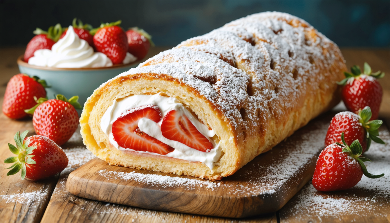découvrez la recette irrésistible du biscuit roulé aux fraises de cyril lignac, un dessert gourmand et facile à réaliser qui ravira vos papilles.