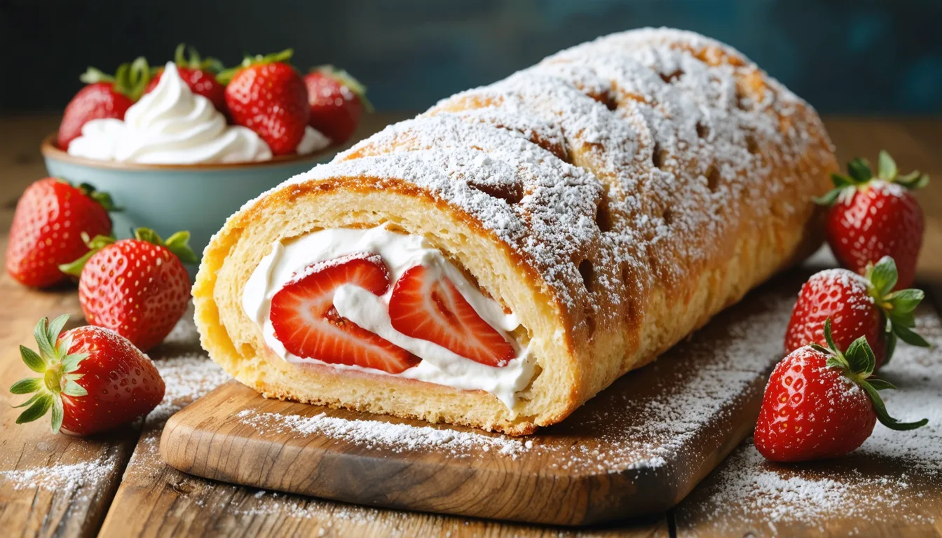 découvrez la recette irrésistible du biscuit roulé aux fraises de cyril lignac, un dessert gourmand et facile à réaliser qui ravira vos papilles.