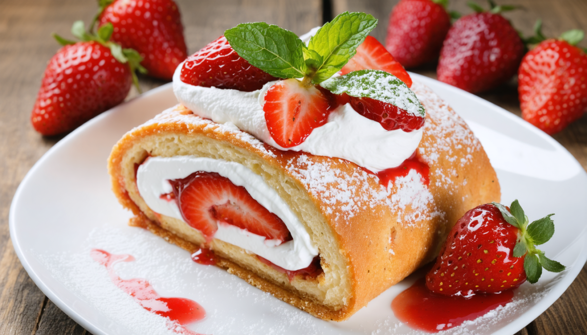 découvrez la recette irrésistible du biscuit roulé aux fraises, une création gourmande signée cyril lignac pour régaler vos papilles.
