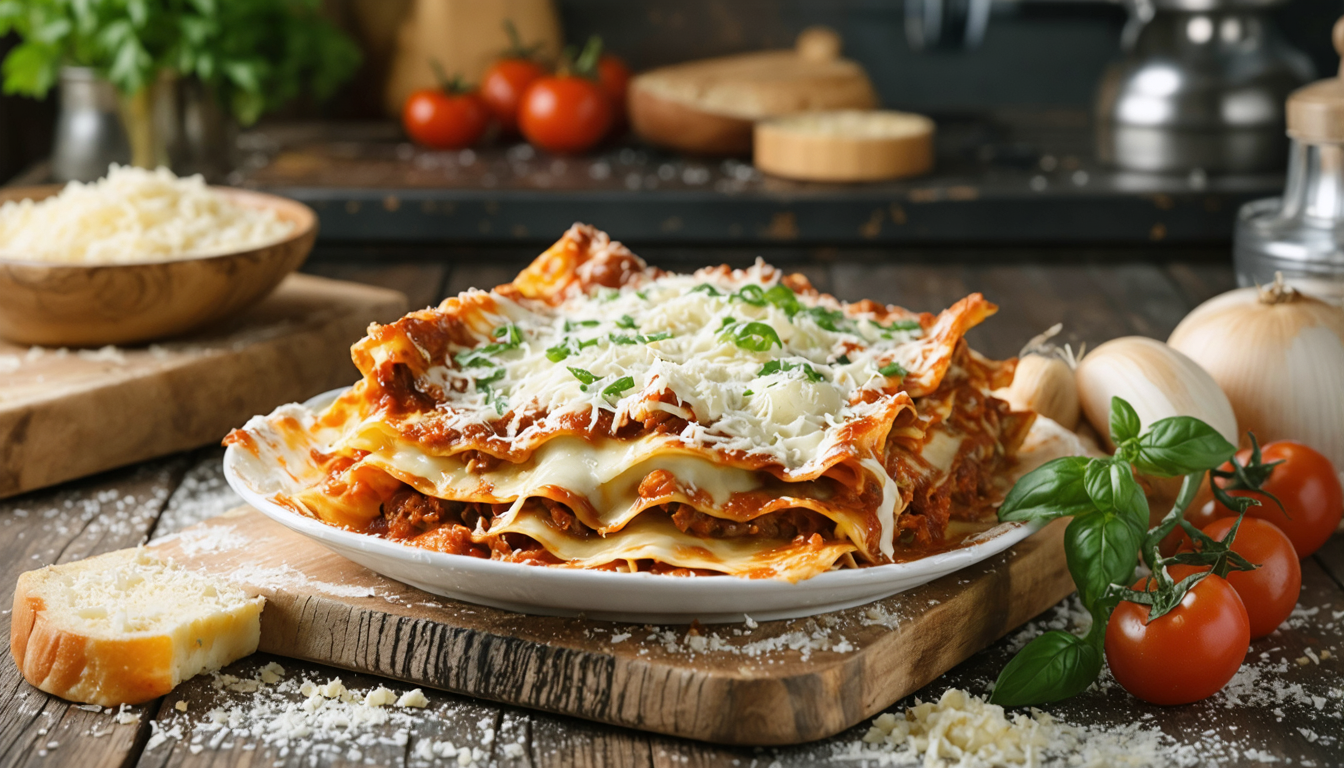 découvrez notre recette savoureuse de lasagnes gourmandes au parmesan et fromage frais, facile à préparer pour un repas réconfortant et plein de saveurs.