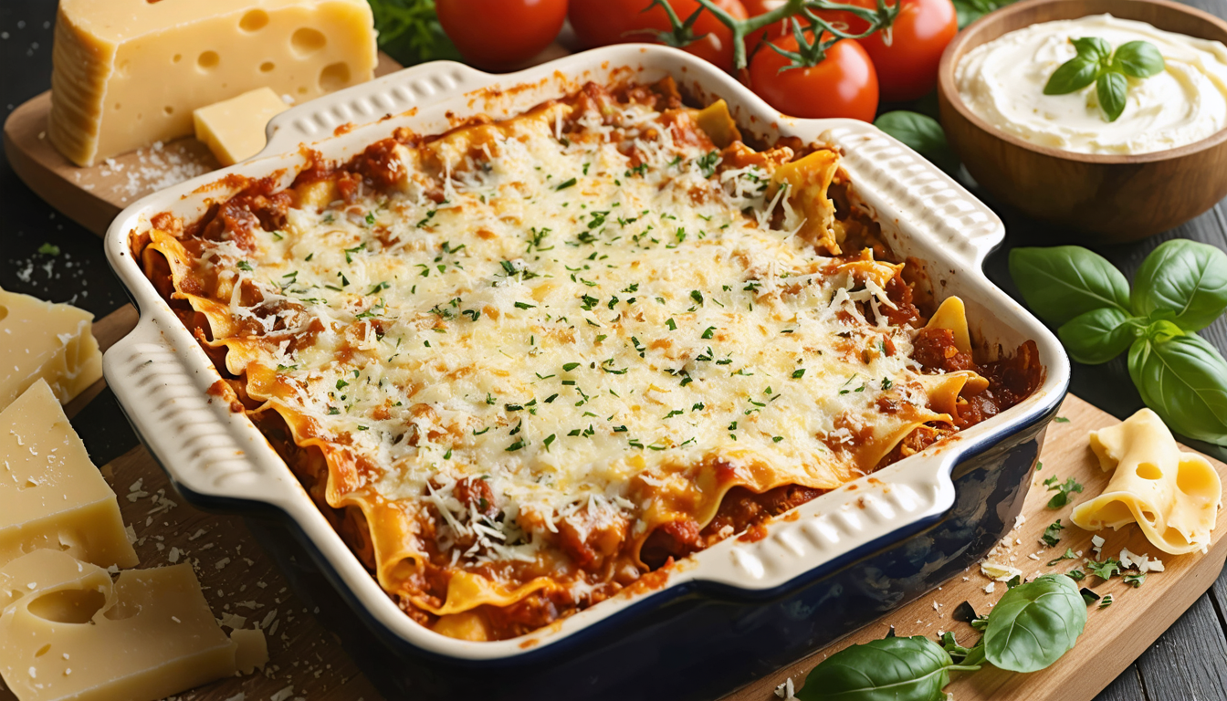 découvrez notre recette savoureuse de lasagnes gourmandes au parmesan et fromage frais, parfaite pour un repas réconfortant et délicieux en famille.