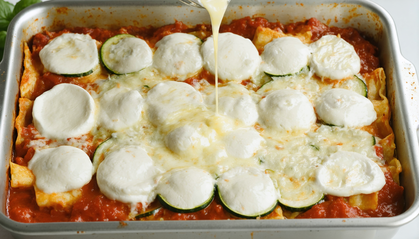découvrez notre recette estivale de lasagnes à la mozzarella et courgettes, gourmande et rapide à préparer, sans cuisson au four pour un repas frais et savoureux.