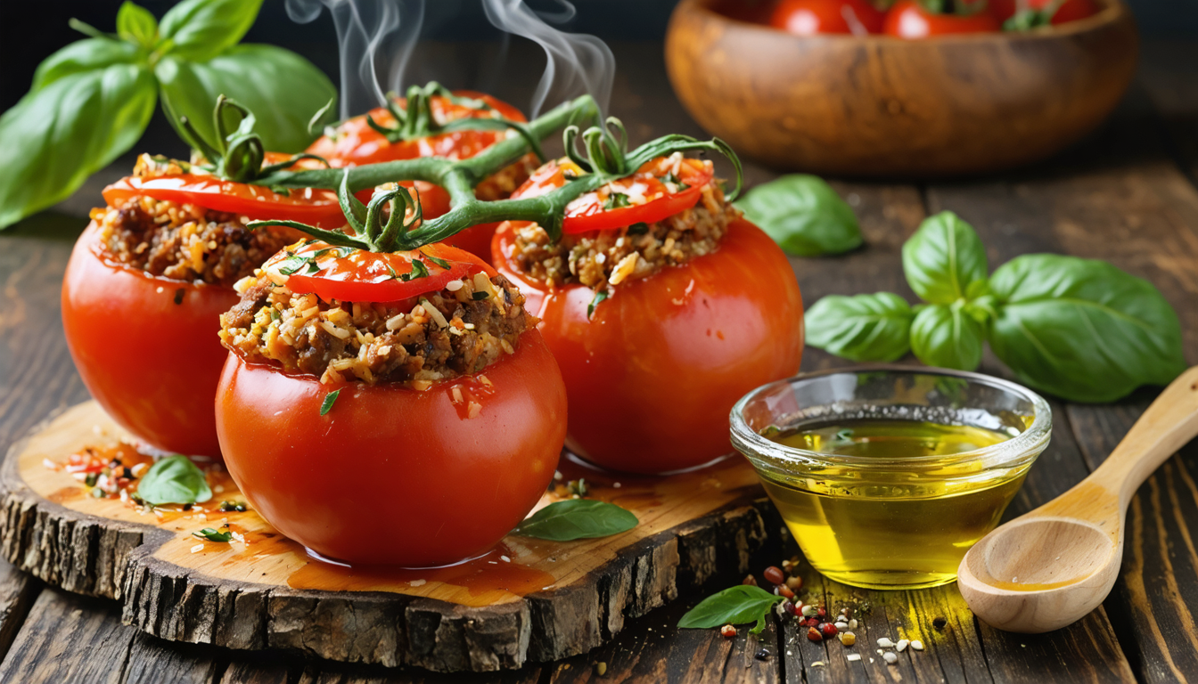 découvrez le secret d'un ingrédient simple qui rend vos tomates farcies exceptionnellement juteuses et savoureuses, pour un plat délicieux à chaque fois.